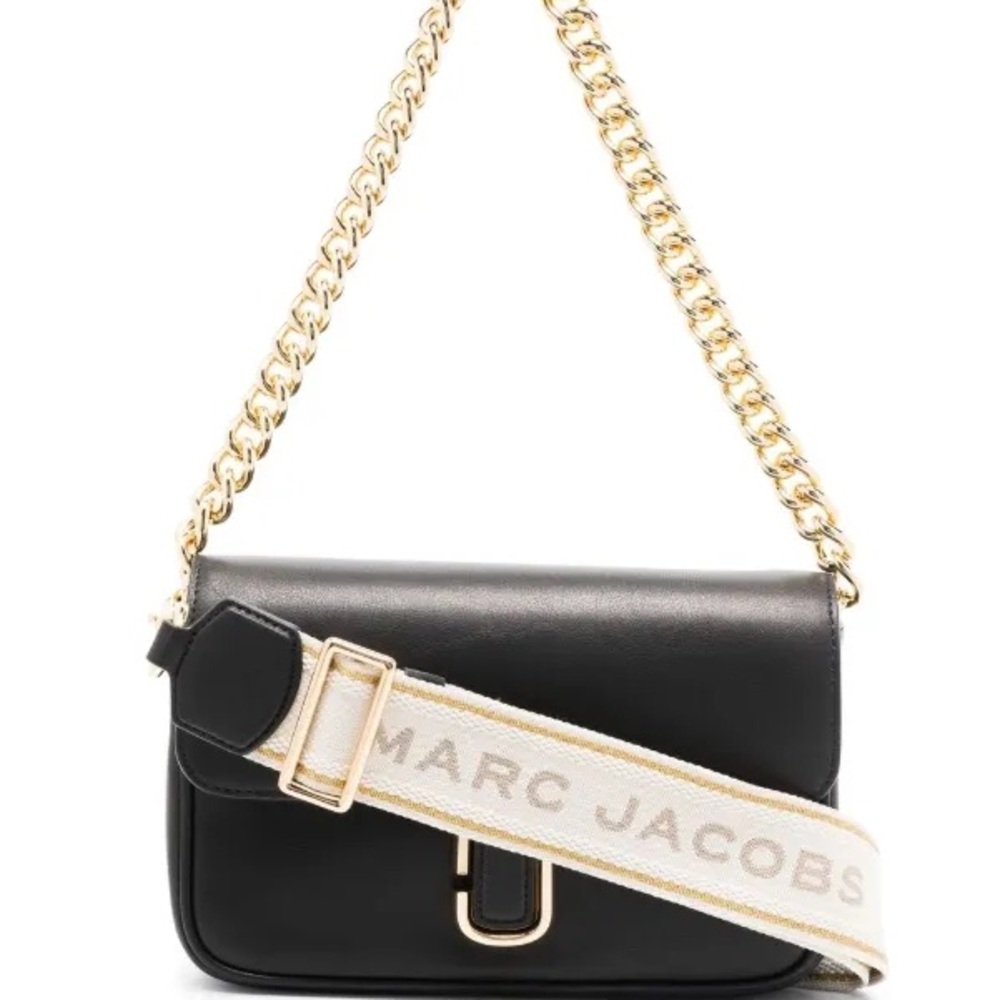 Marc Jacobs J Marc Black Crossbody Chain Shoulder Bag
